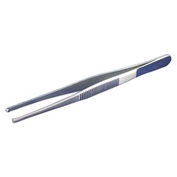 Med Vet International&nbsp;Tissue Forceps, German, 1 x 2 Teeth, 5.5in, J0092TAW, Each