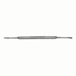 Med Vet International&nbsp;Double End Elevator 4mm, Stainless Steel Knurled 7 1/4