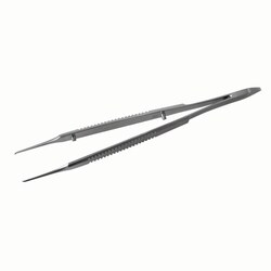 Med Vet International&nbsp;Castroviejo Fxation Forceps, Economy, 1 x 1 teeth, 3 1/2