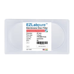 Foxx Life Sciences&nbsp;EZLabpure&trade; PTFE Hydrophobic Membrane Filters, 1.2µm Pore Size, 47mm Diameter Filtration Membrane Discs, Non Sterile, 50/PK