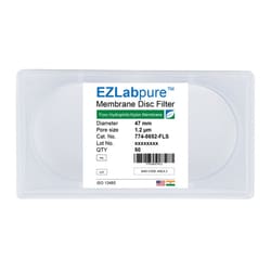 Foxx Life Sciences&nbsp;EZLabpure&trade; Nylon Hydrophilic Membrane Filters, 1.2µm Pore Size, 47mm Diameter Membrane Filter Discs, Non Sterile, 50/PK