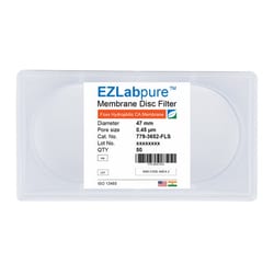 Foxx Life Sciences&nbsp;EZLabpure&trade; CA Hydrophilic Membrane Filters, 0.45µm, 47mm Diameter Membrane Filter Discs, Non Sterile, 50/PK