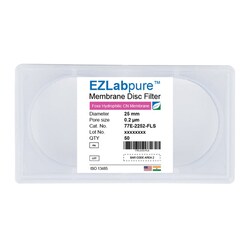 Foxx Life Sciences&nbsp;EZLabpure&trade; Cellulose Nitrate CN Hydrophilic Membrane Filters, 0.22µm, 25mm Diameter Membrane Filter Discs, Non Sterile, 50/PK