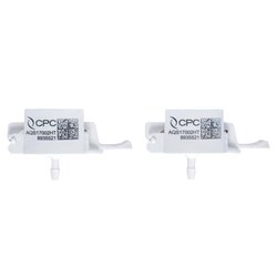 Cole-Parmer&nbsp;CPC (Colder) AseptiQuik S Quick-Disconnect Fitting, Low-Flow, Genderless Hose Barb, High-Temperature Polycarbonate, 3/8