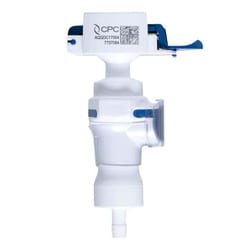 Cole-Parmer&nbsp;CPC (Colder) AseptiQuik G DC Quick-Disconnect Fitting, Genderless Hose Barb, Polycarbonate, Valved, 1/2
