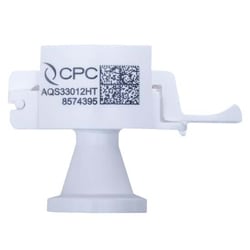 Cole-Parmer&nbsp;CPC (Colder) AseptiQuik S Quick-Disconnect Fitting, Low-Flow, Genderless Sanitary Adapter, High-Temperature Polycarbonate, 1/4