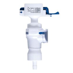 Cole-Parmer&nbsp;CPC (Colder) AseptiQuik G DC Quick-Disconnect Fitting, Genderless Hose Barb, Polycarbonate, Valved, 3/8