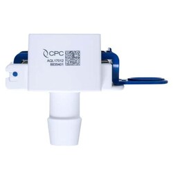 Cole-Parmer&nbsp;CPC (Colder) AseptiQuik L Quick-Disconnect Fitting, High-Flow, Genderless Hose Barb, Polycarbonate, 1
