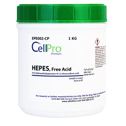 Alkali Scientific&nbsp;HEPES, Free Acid [N (2 Hydroxyethyl) piperazine N' (2 ethanesulfonic acid)], 10 Kg
