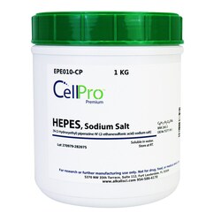 Alkali Scientific&nbsp;HEPES, Sodium Salt [N (2 Hydroxyethyl) piperazine N' (2 ethanesulfonic acid)], 5 Kg
