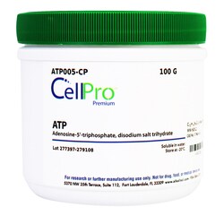 Alkali Scientific&nbsp;ATP [Adenosine 5' triphosphate, disodium salt trihydrate], 100 Grams