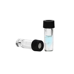 Alkali Scientific&nbsp;1mL Clear Glass 13x41mm High Recovery Vial with Graduations 13 425 Screw Thread., 100/Pk