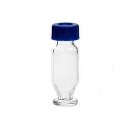 Alkali Scientific&nbsp;1.5mL High Recovery Champagne Vial, Glass, 12x32mm Flat Base, 9 425 Screw Thread, 100/Pk, Clear