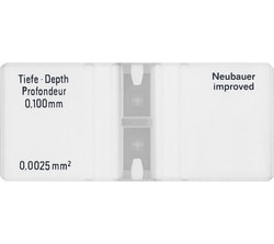 Alkali Scientific&nbsp;Hemacytometers (Glass Cell Counting Chambers), Precision Etched Grid Lines, Dual Chamber Design, Reusable, 10/Pk, Standard Neubauer (Classic)