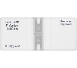 Alkali Scientific&nbsp;Hemacytometers (Glass Cell Counting Chambers), Precision Etched Grid Lines, Dual Chamber Design, Reusable, 10/Pk, Fuchs–Rosenthal Hemacytometer
