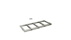 Alkali Scientific&nbsp;Stainless Steel Canister Frames for BAXTER/FENWAL Blood Bag # 4R 9955 & 4R 5462 (4 Canisters)