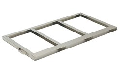 Alkali Scientific&nbsp;Stainless Steel 3 High Frame for C 500 Canisters