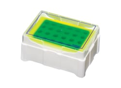 Alkali Scientific&nbsp;IsoFreeze Microcentrifuge MCT Color Change Racks, 1 Rack/Unit, Green to Yellow