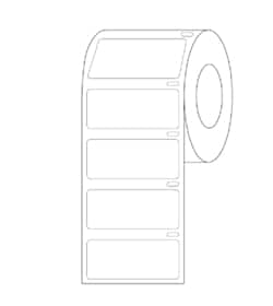 Alkali Scientific&nbsp;Direct Thermal Cryo Label, 43x19mm for Lg Vials/Tubes, 500 per Roll, 1/Roll
