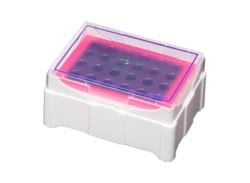 Alkali Scientific&nbsp;IsoFreeze Microcentrifuge MCT Color Change Racks, 1 Rack/Unit, Purple to Pink