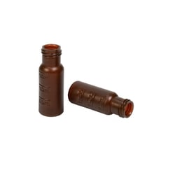 Alkali Scientific&nbsp;2mL 9 425 Wide Opening PP Screw Vial with Graduations, 100/Pk, Amber
