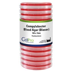 Alkali Scientific&nbsp;Campylobacter Blood Agar (Blaser) 100x15mL, 10/Pk