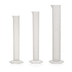 Alkali Scientific&nbsp;Graduated Cylinders, Polypropylene (PP), Molded Graduations, 10mL, 24/Case