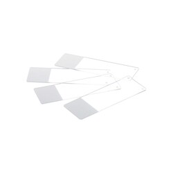 Alkali Scientific&nbsp;Printer-Compatible Positive Charged IHC Microscope Slides, Frosted WHITE Printable Marking Area, Fine Polished Edges, 75 × 25 × 1.1 mm, Roche Ventana Systems, 1440/Case