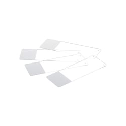 Alkali Scientific&nbsp;Printer-Compatible Positive Charged IHC Microscope Slides, Frosted WHITE Printable Marking Area, Fine Polished Edges, 75 × 25 × 1.1 mm, Standard IHC Systems, 72/Pk