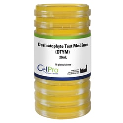Alkali Scientific&nbsp;Dermatophyte Test Medium (DTYM) 20mL, Plate 10/Pk