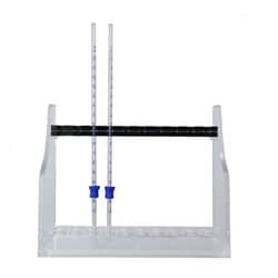 Alkali Scientific&nbsp;ESR Tube Holder, Acrylic (PMMA), 10 Place Rack. 1/Pk, For Westergren ESR Pipettes