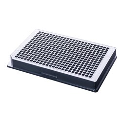 Alkali Scientific&nbsp;CellPro&trade; 384 Well Black Square ELISA Plate, 10/Pk, 40/Case, High Bind/ Sterile