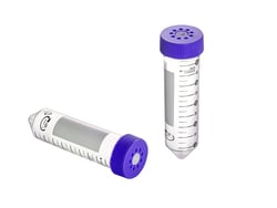 Alkali Scientific&nbsp;50mL Bio Reaction Tube with Septum and PTFE .22um Vent Cap, Polypropylene, Bagged, Sterile, 10/Pk, 100/Case