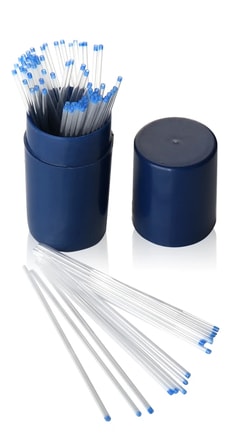 Alkali Scientific&nbsp;Microhematocrit Capillary Tube, Glass, Blue Tip, Plain Non heparinized(Untreated), 1000/Pk, 70 µL, 75mm Length