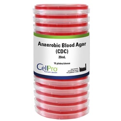 Alkali Scientific&nbsp;Anaerobic Blood Agar (CDC) 20mL Plates, 10/Pk