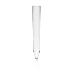 Alkali Scientific&nbsp;CellPro&trade; 12mL (16x100mm) Plain Top Centrifuge Tube with Molded Graduations, Conical Bottom (V), Non Skirted, Bulk Bagged, Polystyrene (PS), 2000/Case