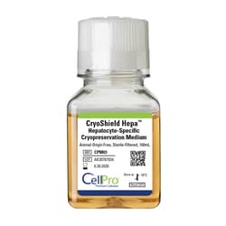 Alkali Scientific&nbsp;CryoShield Hepa&trade; Hepatocyte Specific Cryopreservation Medium, Animal Origin Free, Sterile Filtered, 100mL