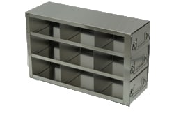 Alkali Scientific&nbsp;Stainless Steel Freezer Racks with Drawers for 3