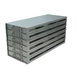 Alkali Scientific&nbsp;Upright Freezer Rack for 100  Place Slide Boxes, 3 x 6 Configuration, 18 Box Capacity