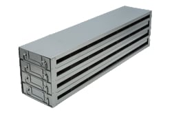 Alkali Scientific&nbsp;Upright Freezer Rack for 25 Place Slide Boxes, 7 x 4 Configuration, 28 Box Capacity