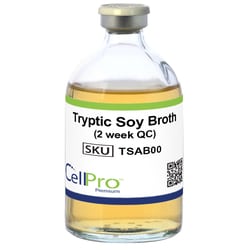 Alkali Scientific&nbsp;Tryptic Soy Broth 100mL, 4 oz crimp cap (2 week QC), 1/Pk