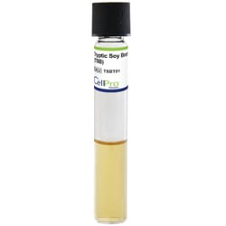 Alkali Scientific&nbsp;Tryptic Soy Broth (TSB), 1 mL, 13 × 100 mm Polycarbonate Tube, Screw Cap, 10/Pk