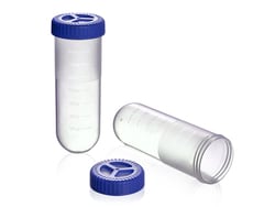 Alkali Scientific&nbsp;100mL Bio Reaction Tubes with .22um Vent Cap, Polypropylene, RNase and DNase Free, STERILE, Bagged, 25/Pk, 300/Case