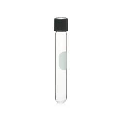 Alkali Scientific&nbsp;CellPro&trade; Screw Cap Culture Tubes with Phenolic Caps and White Marking Area, Round Bottom, Silicone Rubber Liner, 20mL, 16x150mm, 100/Pk