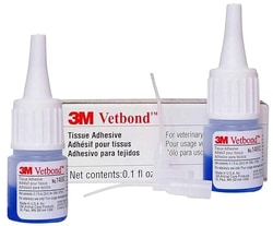 Alkali Scientific&nbsp;3M Vetbond Tissue Adhesive, 3ml Bottles w/MSDS (2 Bottles)