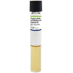 Alkali Scientific&nbsp;Thioglycollate w/o Indole w/Hemin&Vitamin K 10mL,16x125mm Tube, 10/Pk