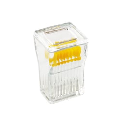 Alkali Scientific&nbsp;Schifferdecker Glass Staining Jar with Glass Lid, 10 Slide Capacity, for 25×75 mm Slides, 50/Case