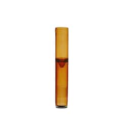 Alkali Scientific&nbsp;5mL False Bottom Analyzer Tubes with Threads, 16×97mm, Polypropylene (PP), Amber, 5000/Case