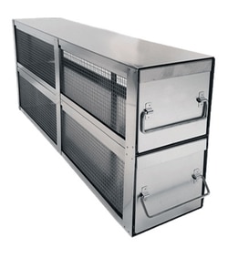 Alkali Scientific&nbsp;Upright Freezer Drawer Rack, Storage Drawers with Lids, 22 1/4 x 5 3/8 x 13 3/4 inches