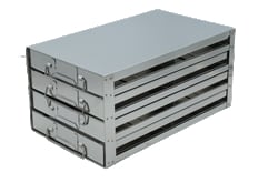 Alkali Scientific&nbsp;Upright Freezer Rack for 100  Place Slide Boxes, 2 x 4 Configuration, 8 Box Capacity